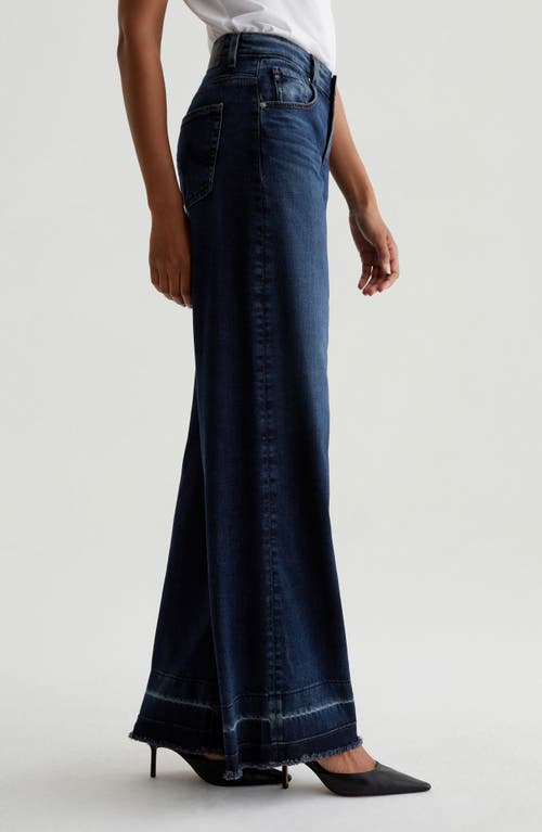 Shop Ag Deven Release Hem High Waist Ultra Wide Leg Jeans In Amsterdam