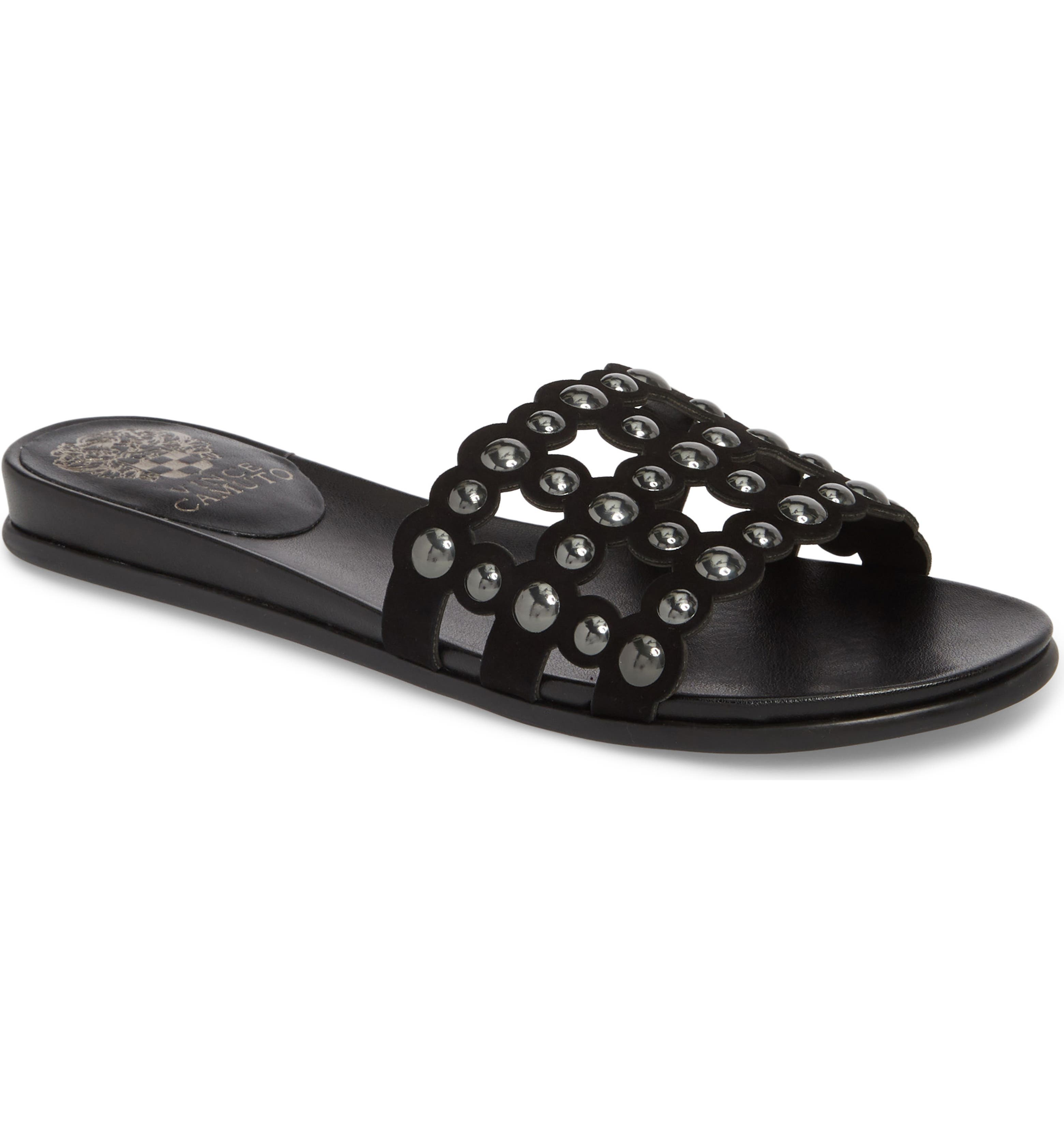 Vince Camuto Ellanna Studded Slide Sandal (Women) | Nordstrom