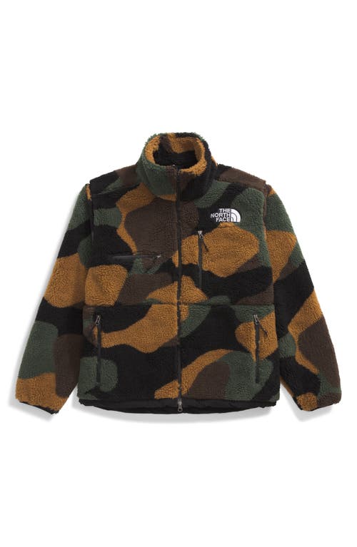 Shop The North Face Denali X Jacket In Tnf Black Block Camo Print