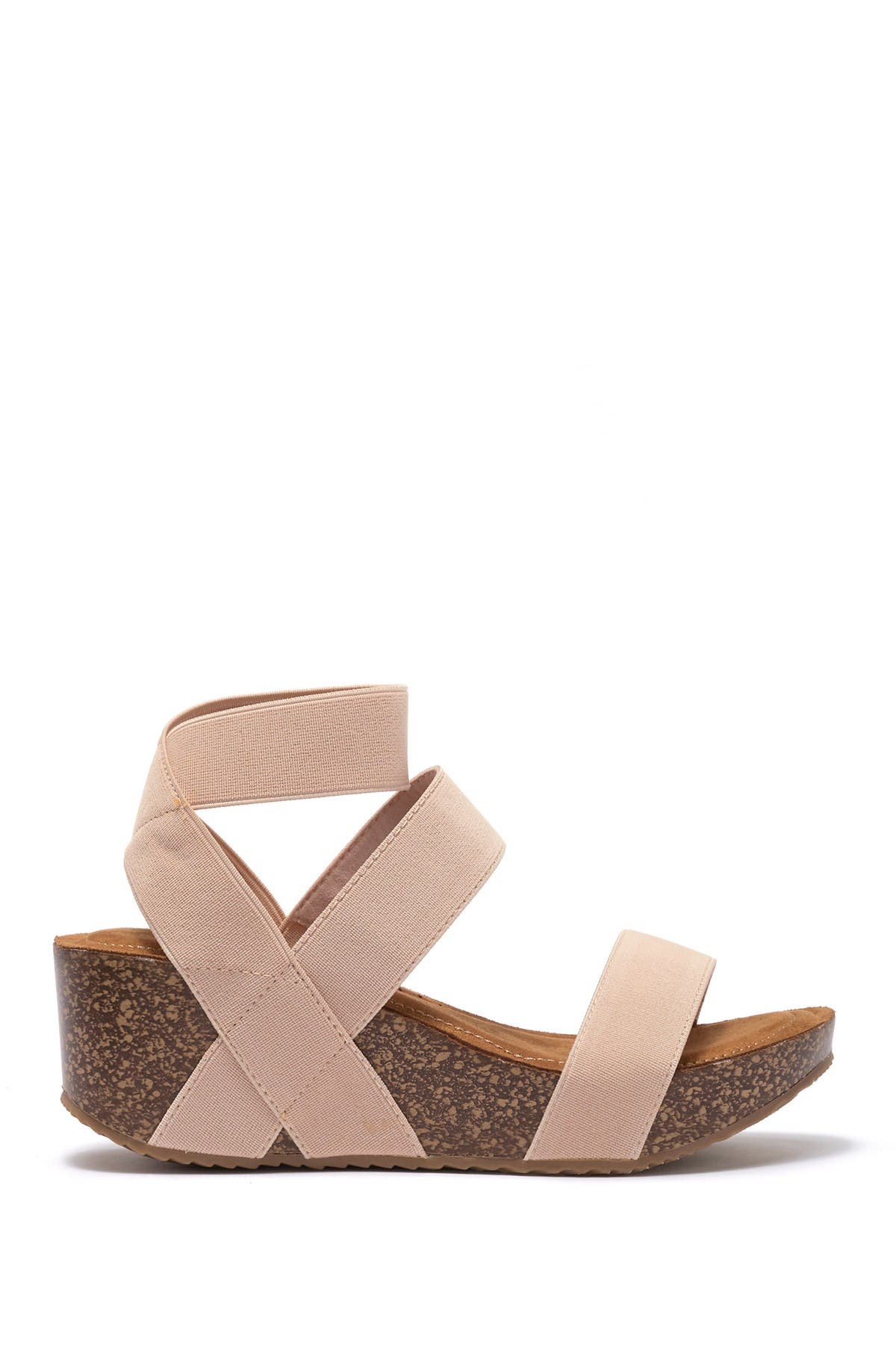 madden girl zoeyy cork wedge sandal