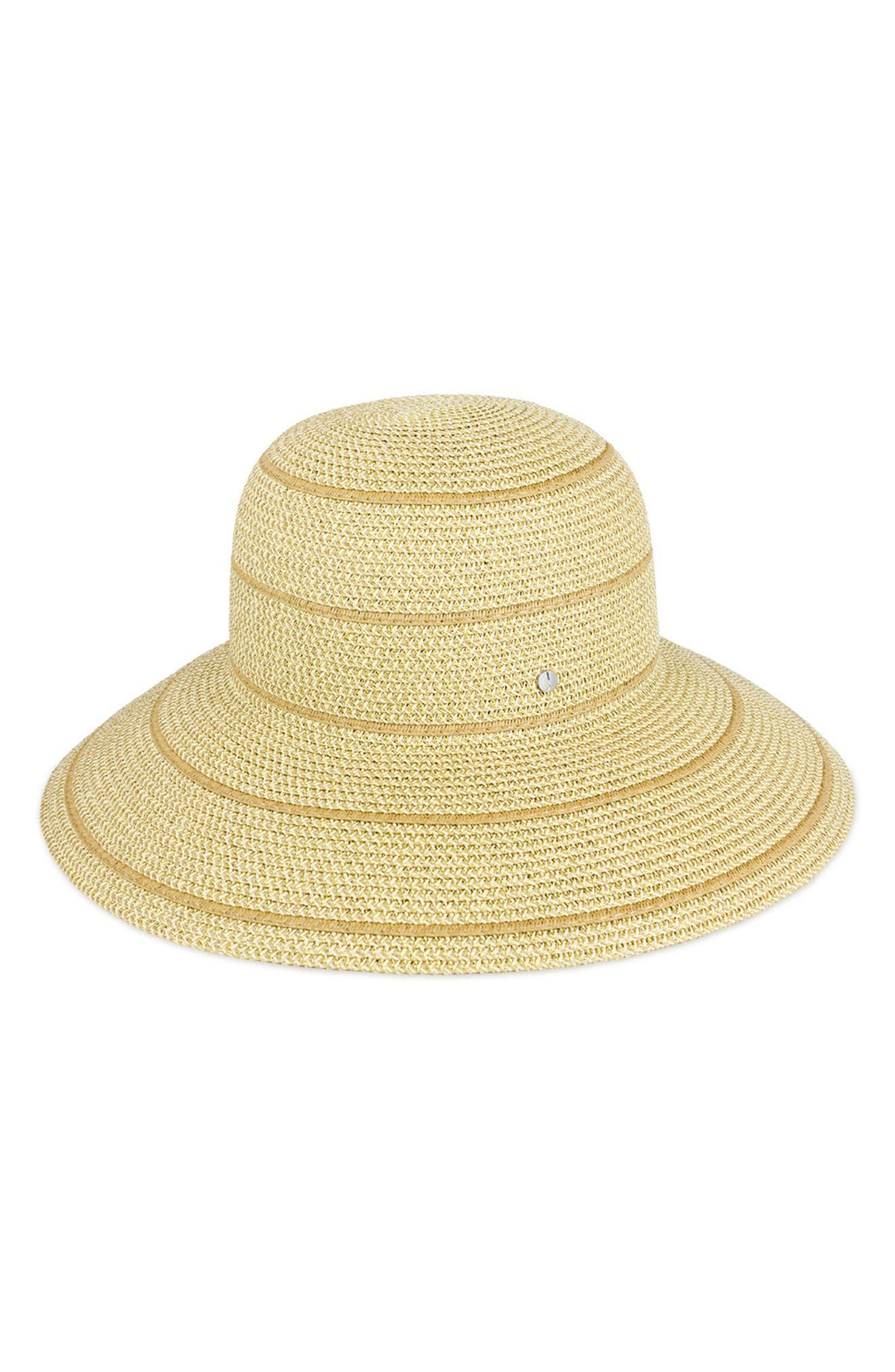 Stripe Straw Floppy Sun Hat