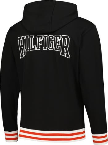 Tommy hilfiger hoodie black hot sale mens