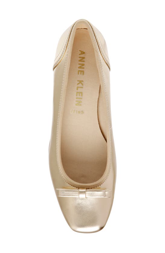 Shop Anne Klein Waldorf Wedge Pump In Platinum Smooth