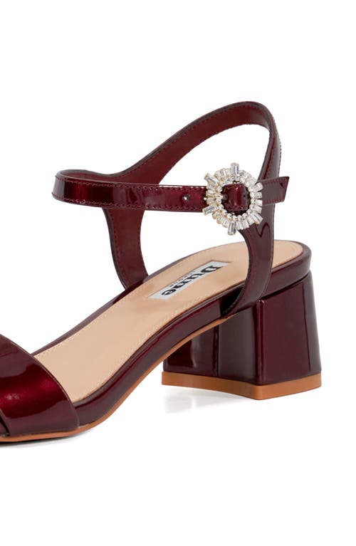 Shop Dune London Measure Ankle Strap Sandal In Red