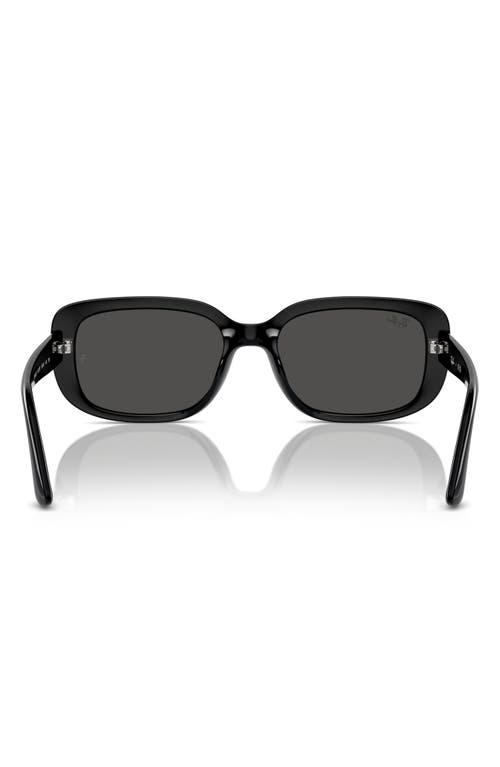 Ray Ban Ray-ban 56mm Pillow Rectangular Sunglasses In Dark Grey/black