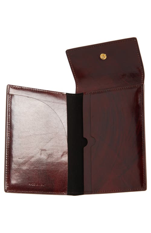 Shop Ashya Bolo Leather Passport Pouch In Trilogy