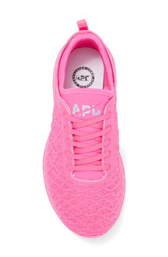 Shop Apl Athletic Propulsion Labs Techloom Phantom Running Shoe In Fusion Pink / Bellflower