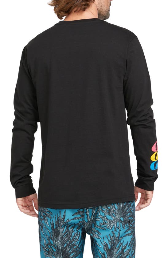 Shop Volcom Stone Badge Long Sleeve Graphic T-shirt In Black