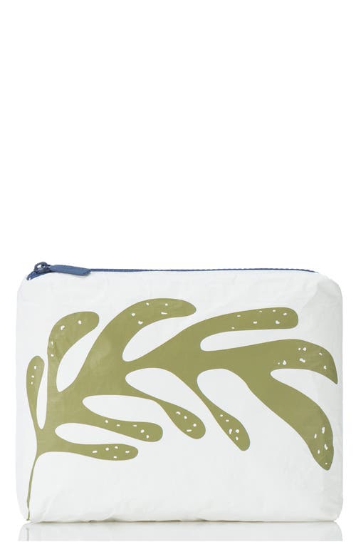 Aloha Collection Small Water Resistant Tyvek® Zip Pouch In Green