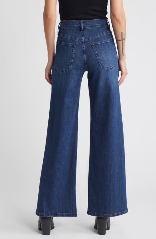 Shop Frame Le Slim Palazzo Ankle Jeans In Thunderstorm