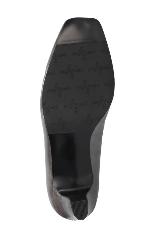 Shop Easy Street Poet Pump In Grey Crinkled Patent