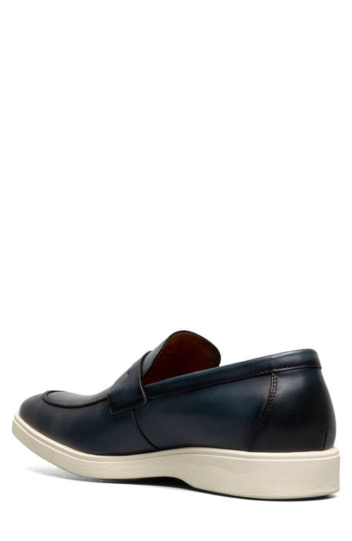 Shop Stacy Adams Spencer Penny Loafer In Navy