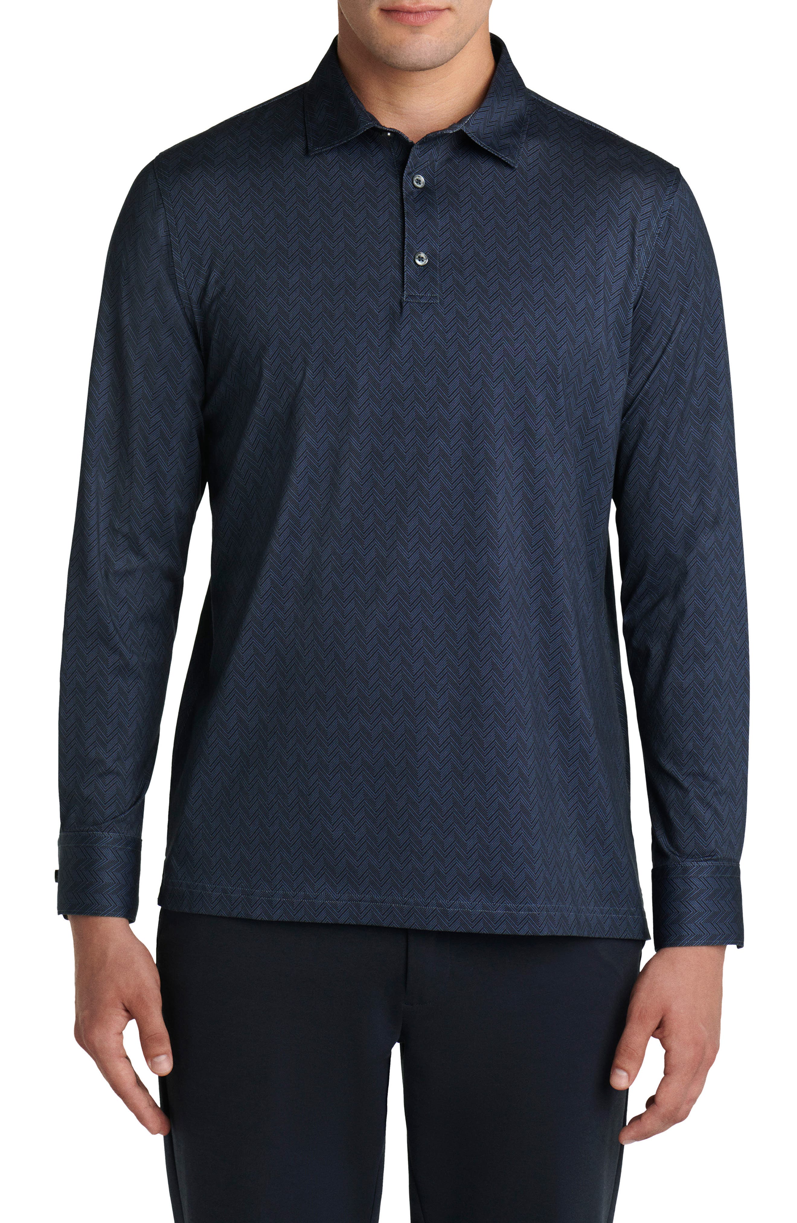 mens long sleeve polo tall