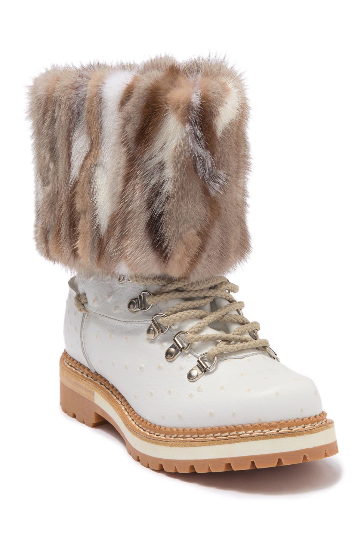mink fur boots