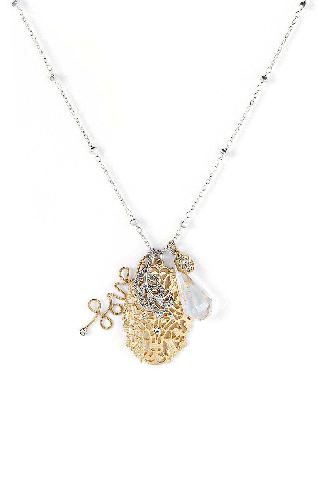 Nordstrom 'Love' Multi Charm Necklace Nordstrom