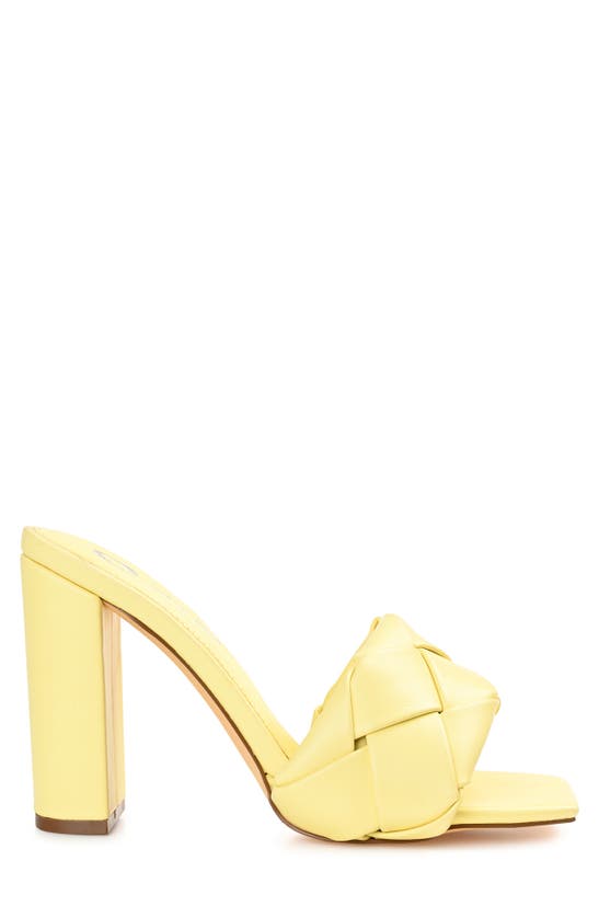 Shop Journee Collection Maysie Square-toe Pump In Yellow