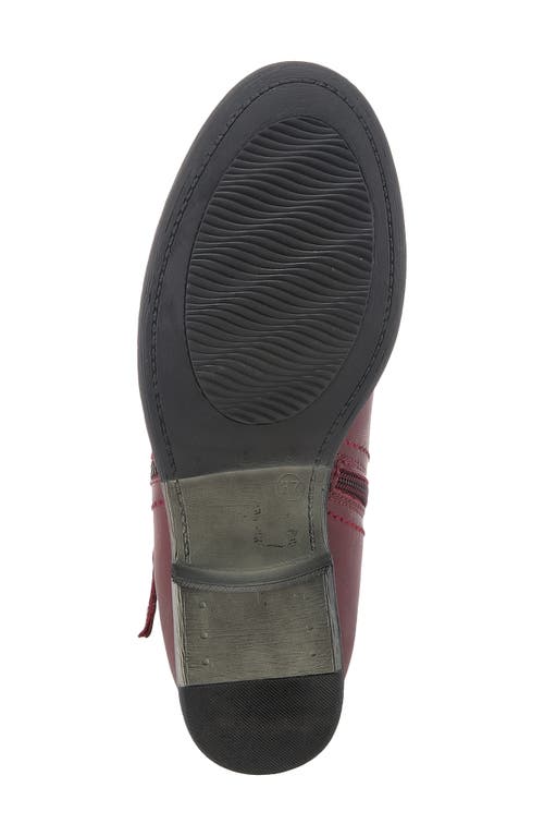 Spring Step Oziel Bootie In Bordeaux Leather