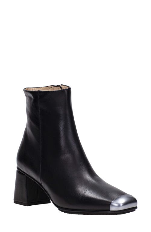 Hispanitas Square Toe Boot in Black Smooth Leather