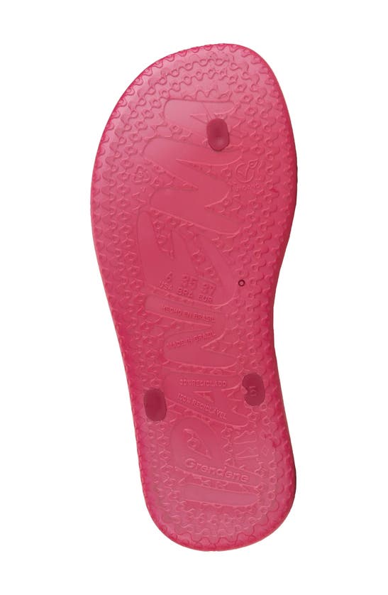 Shop Ipanema Meu Sol Rasteira Textured Toe Loop Sandal In Pink