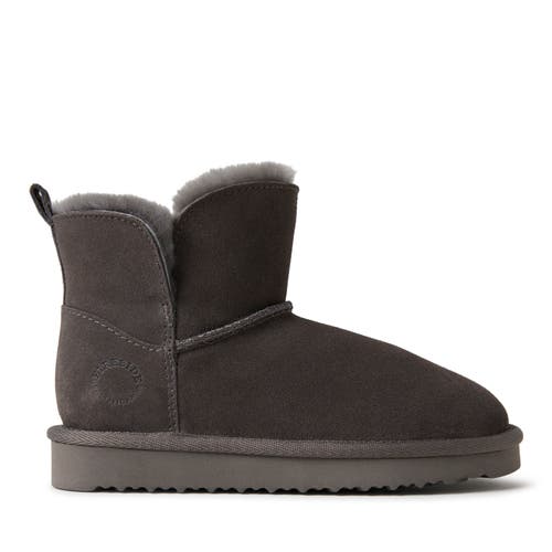 Dearfoams Kids' Fireside Bunbury Genuine Shearling Boot In Grey