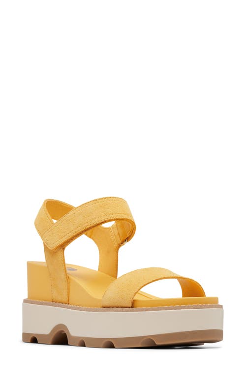 Joanie IV Y Strap Wedge Sandal in Yellow Ray/Honey White