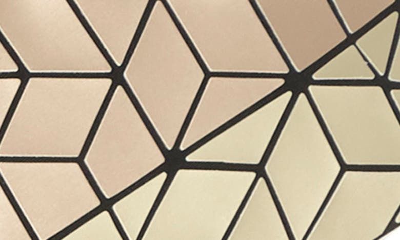 Patrizia Luca Two Tone Geo Tote Bag In M.gold/ Bronze