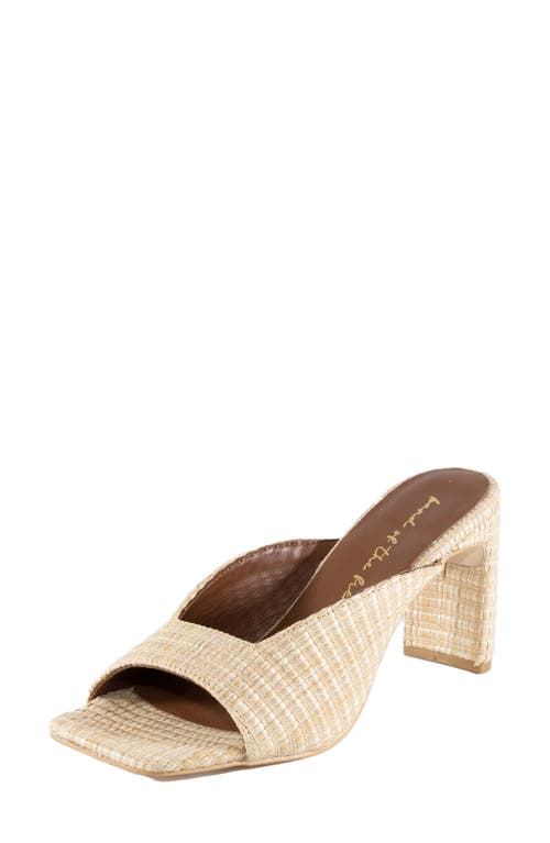 band of the free Suly Raffia Square Toe Sandal in Natural