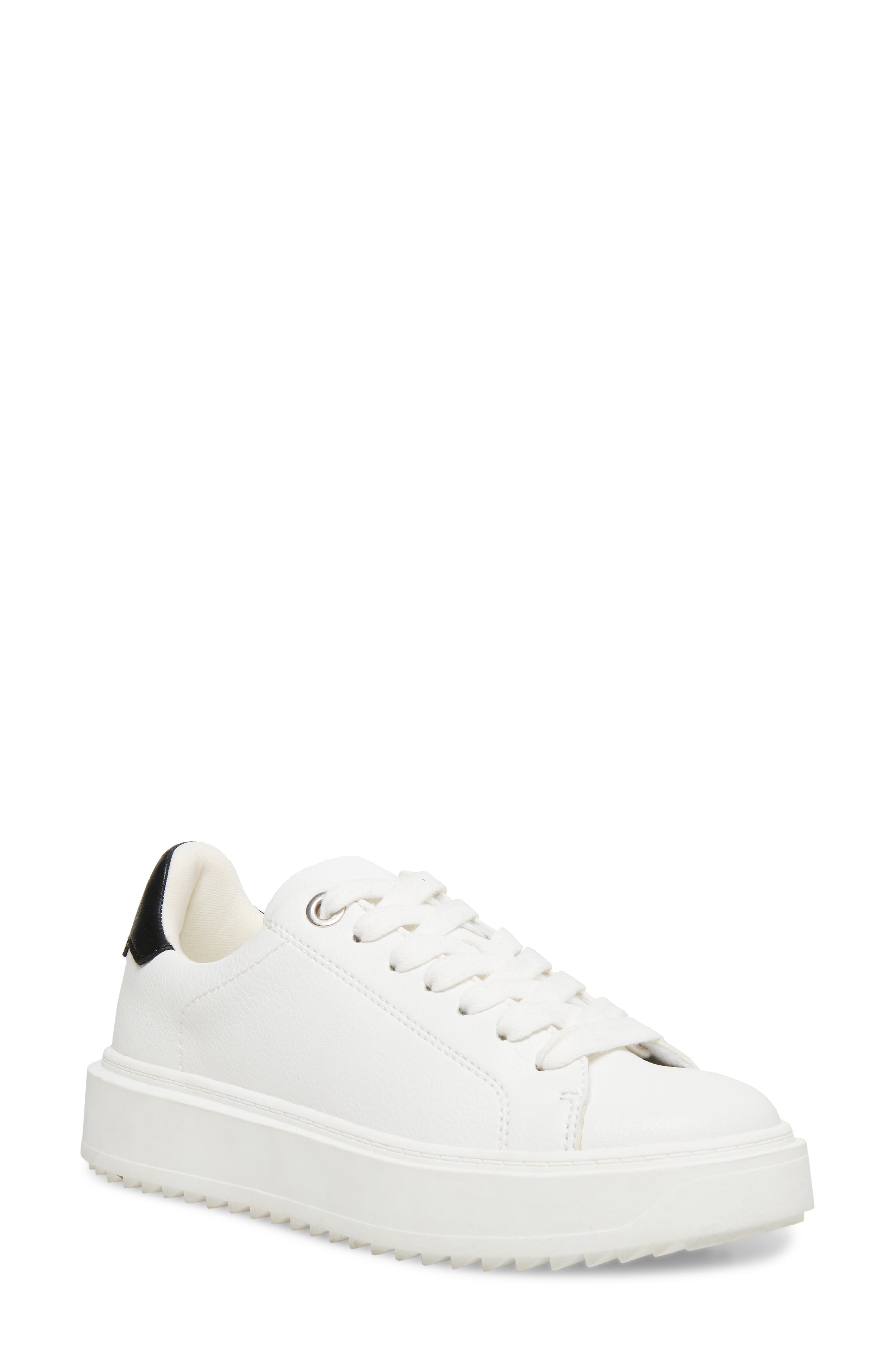 all white steve madden shoes