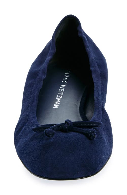 Shop Stuart Weitzman Bria Ballet Flat In Nice Blue