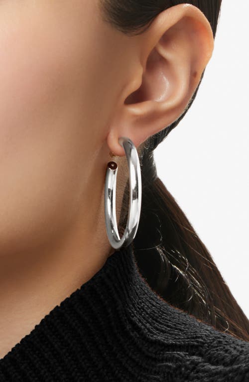 Ana Luisa Hoop Earrings In Silver