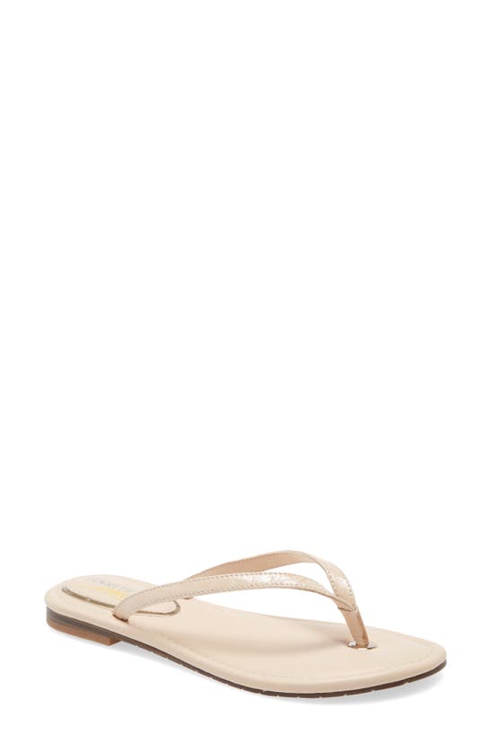 Kenneth Cole New York Mello Flip Flop In Ginger Patent Leather