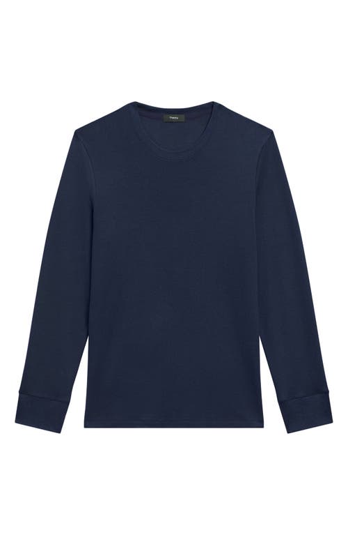 Theory Riland Harman Merino Wool Blend Pullover In Baltic
