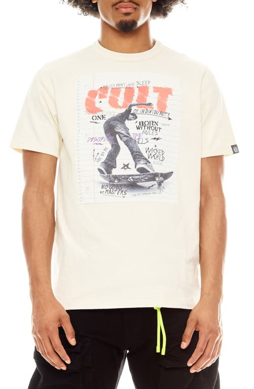 Cult Of Individuality Graphic T-shirt In Winter White