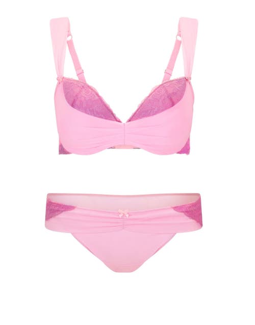 Adore Me Clairabella Contour Demi Bra In Medium Pink