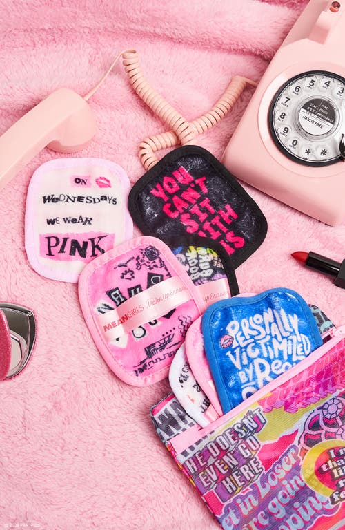 The Original Makeup Eraser Mean Girls 7-day Makeup Eraser Set With Laundry Bag In Pink