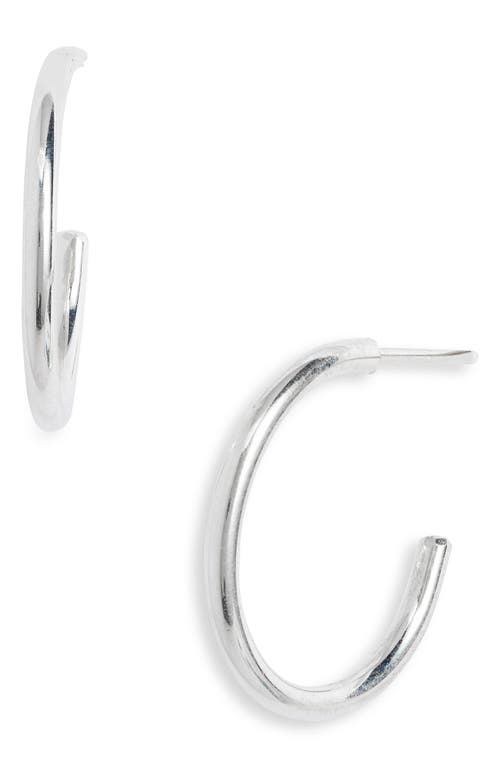 Nashelle Everyday Hoop Earrings in Sterling Silver at Nordstrom, Size Medium