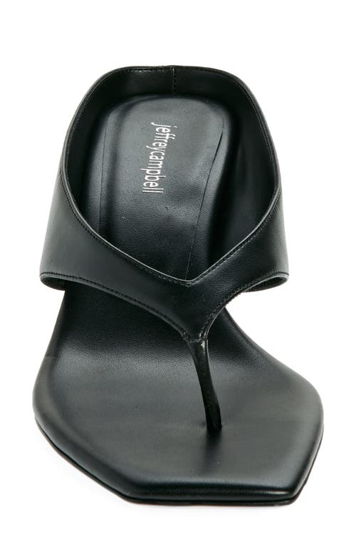 Shop Jeffrey Campbell Kitten Heel Flip Flop In Black