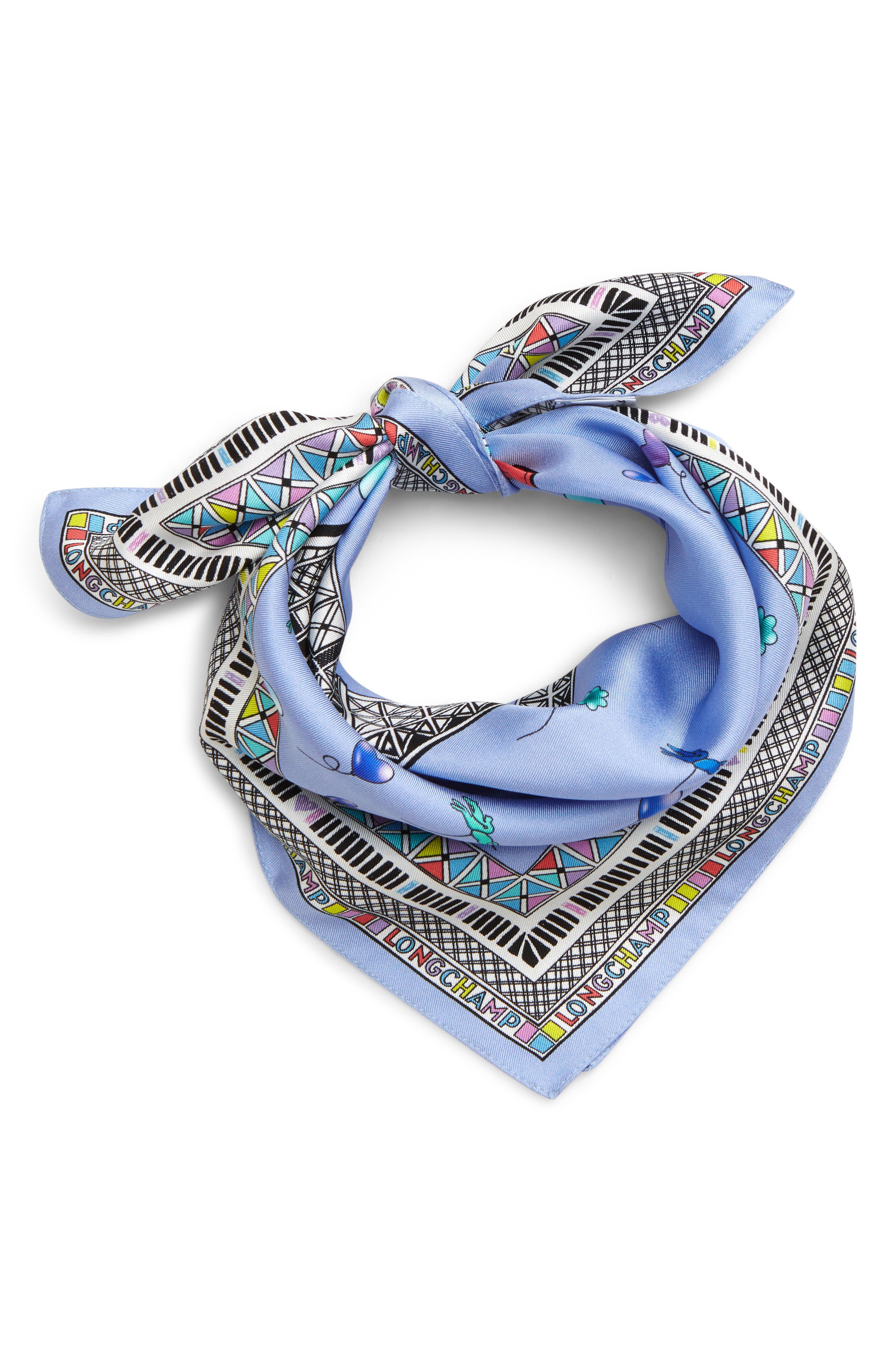 longchamp silk scarf