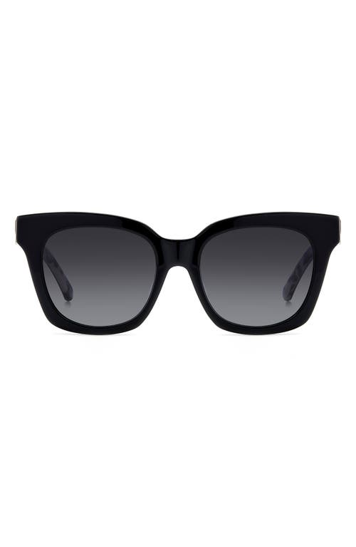 Kate Spade New York Constance 53mm Gradient Cat Eye Sunglasses In Black