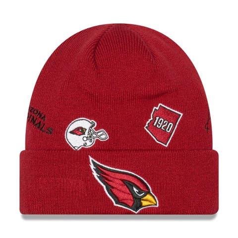 New Era Men's Arizona Cardinals 2023 Sideline White Tech Knit Hat