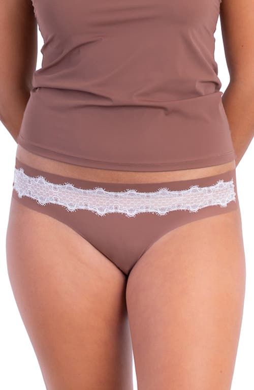 Uwila Warrior VIP Lace Trim Thong Toffee at Nordstrom