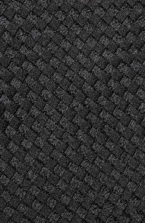 Jack Victor Stanley Neat Geometric Print Silk Tie In Black