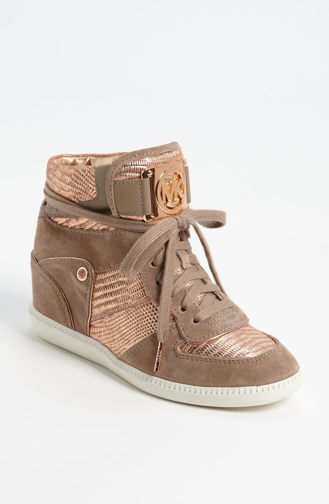 michael kors hidden wedge sneakers