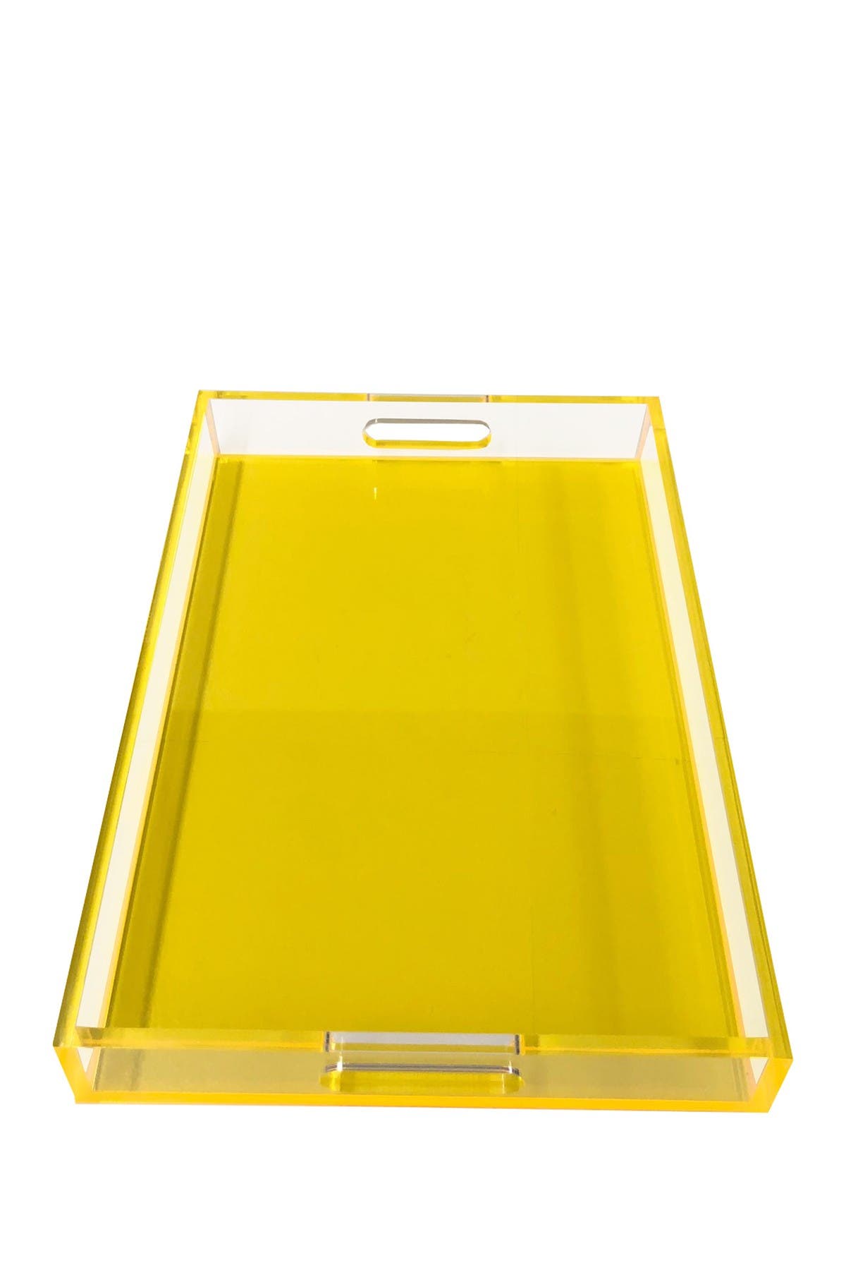 R16 HOME Neon Yellow Square Lucite Tray Nordstrom Rack