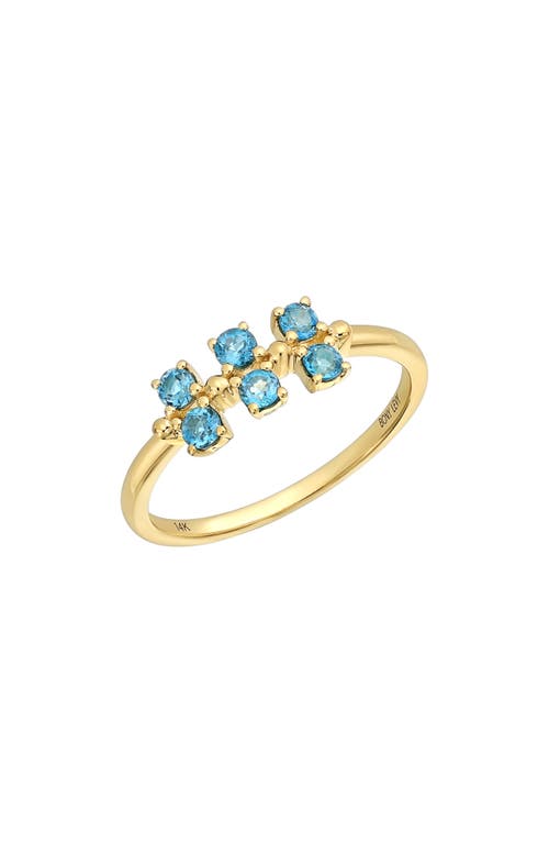 Bony Levy 14K Gold Semiprecious Stone Stackable Ring Yg London Blue Topaz at Nordstrom,