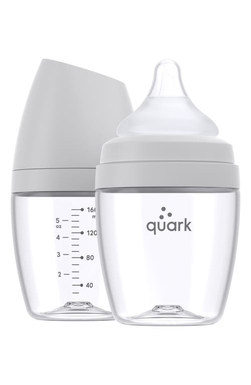 Quark 2-Pack BuubiBottle MINI 5-Ounce Baby Bottles in Gamma Grey at Nordstrom