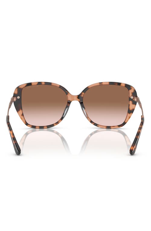 Michael Kors 54mm Gradient Square Sunglasses In Pink Tortoise