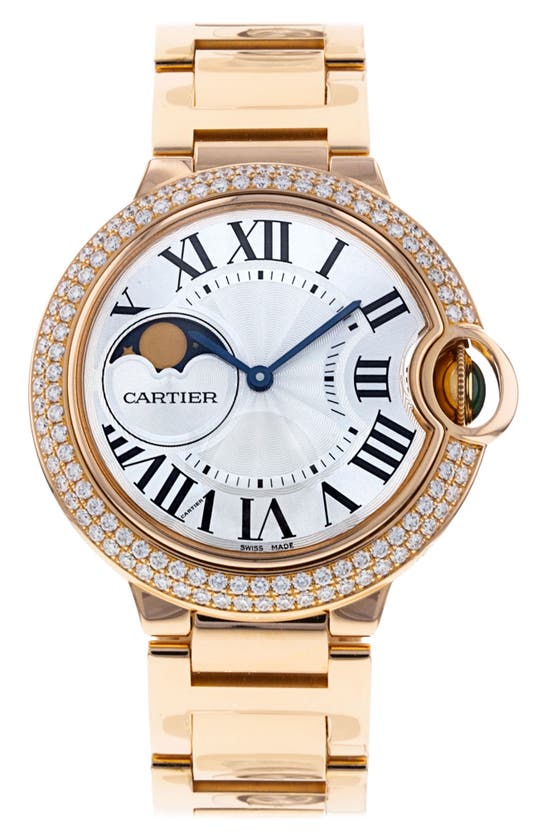 Watchfinder & Co. Cartier  Ballon Bleu Diamond Automatic Bracelet Watch, 37mm In Silver