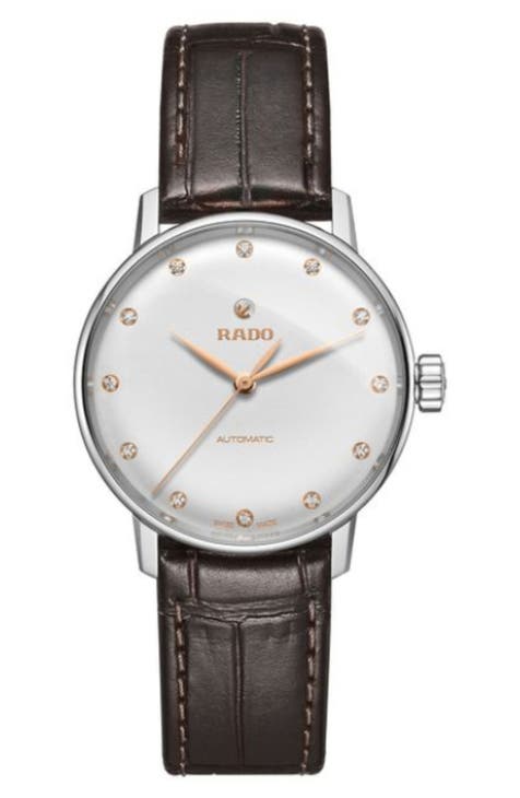 Rado ladies watch leather on sale strap