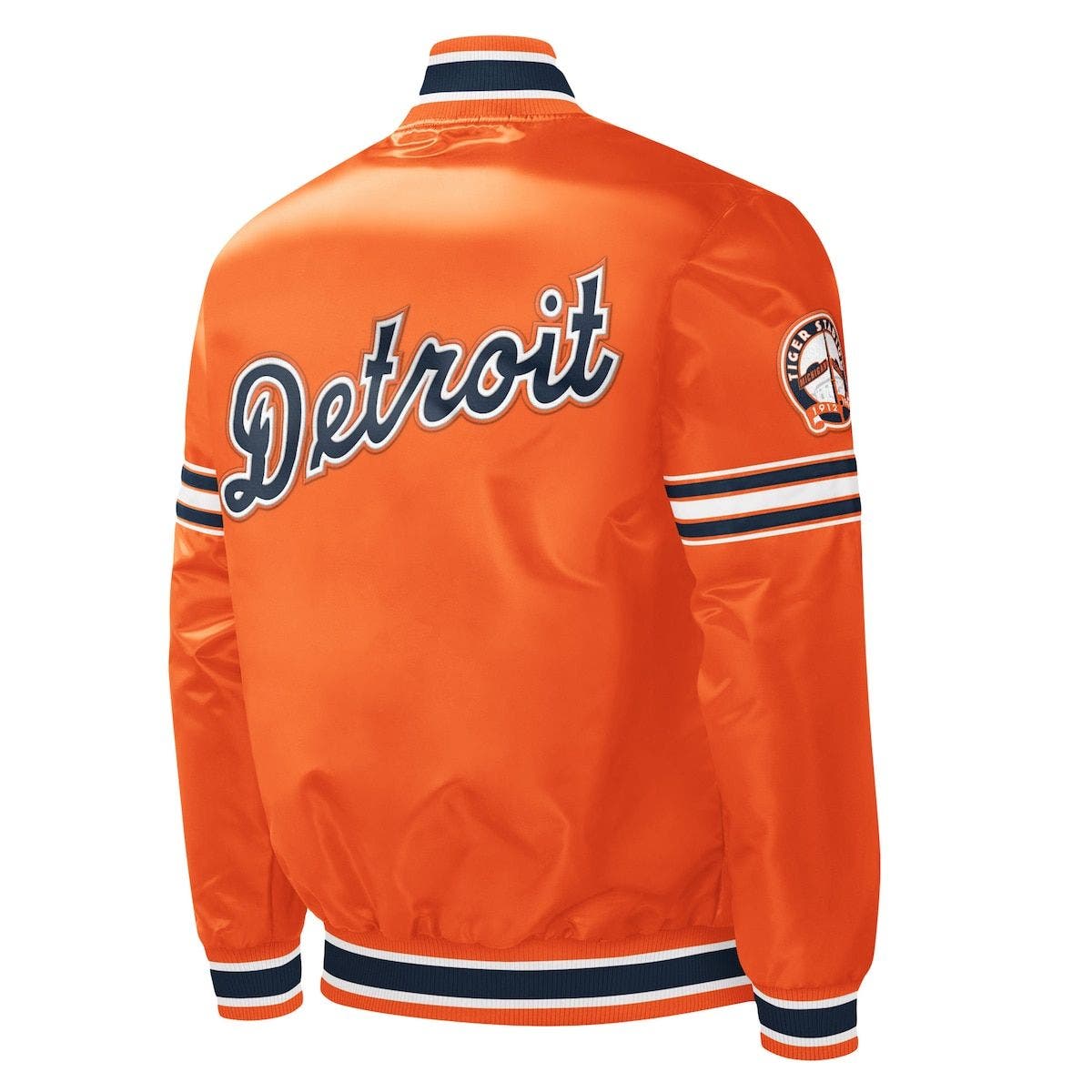 Shop G-III LEATHER FASHION Detroit Tigers Varsity Jacket LS970158-DTI blue